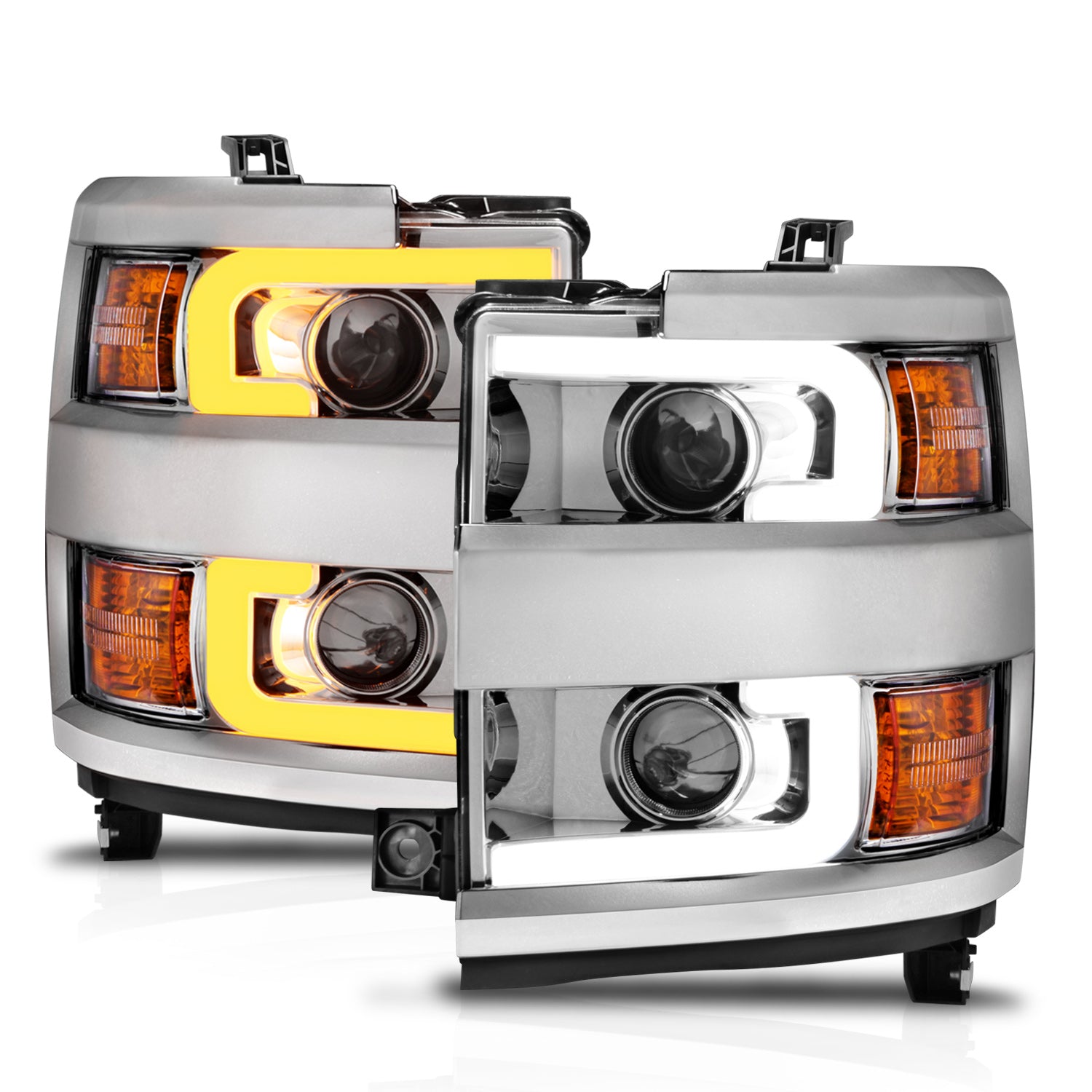 CHEVY SILVERADO 15-19 2500HD/3500HD PROJECTOR SWITCHBACK HEADLIGHTS CH