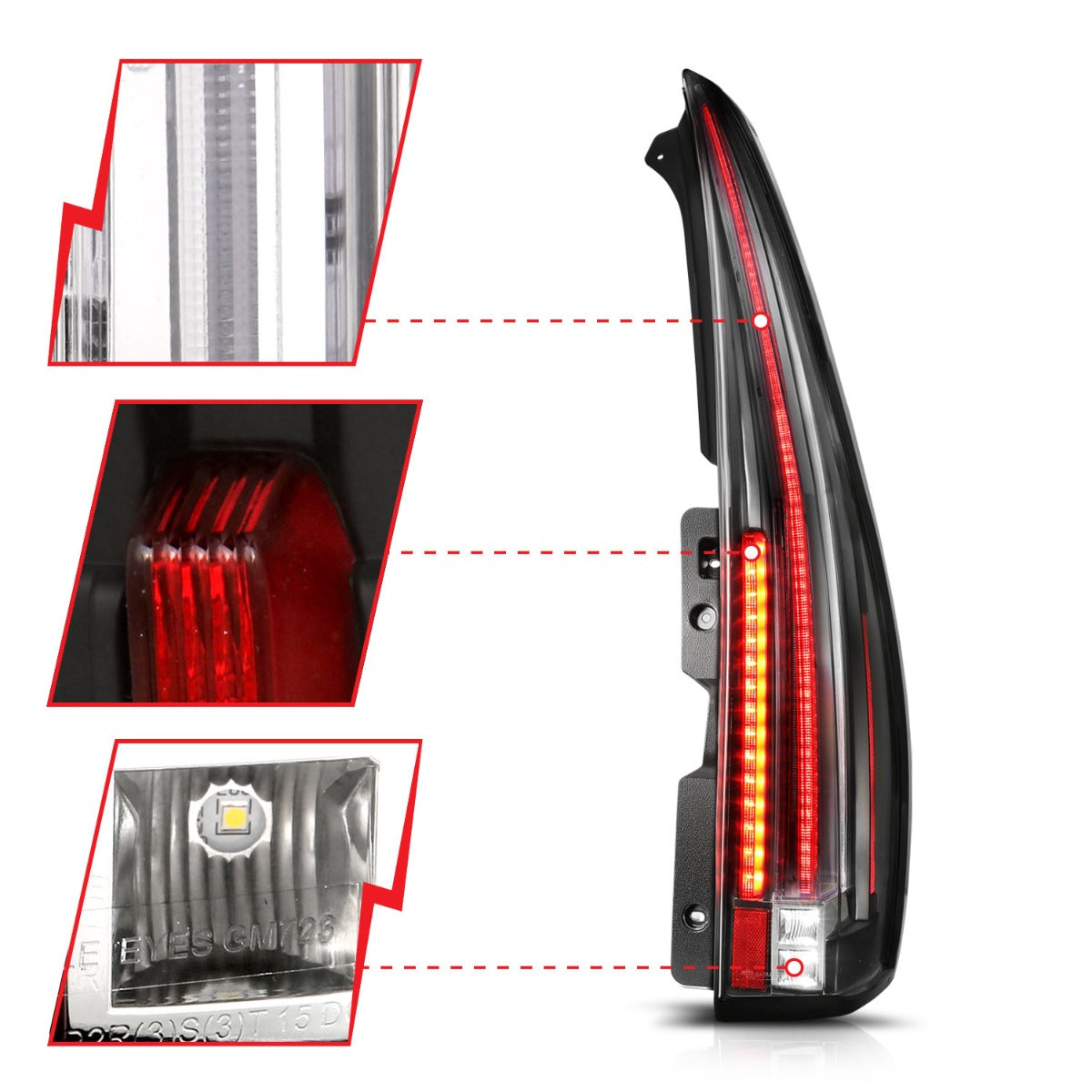 Eagle Eyes G5 Tail Lights For Chevy Suburban/Tahoe & GMC Yukon 2007-2014 - Escalade Style
