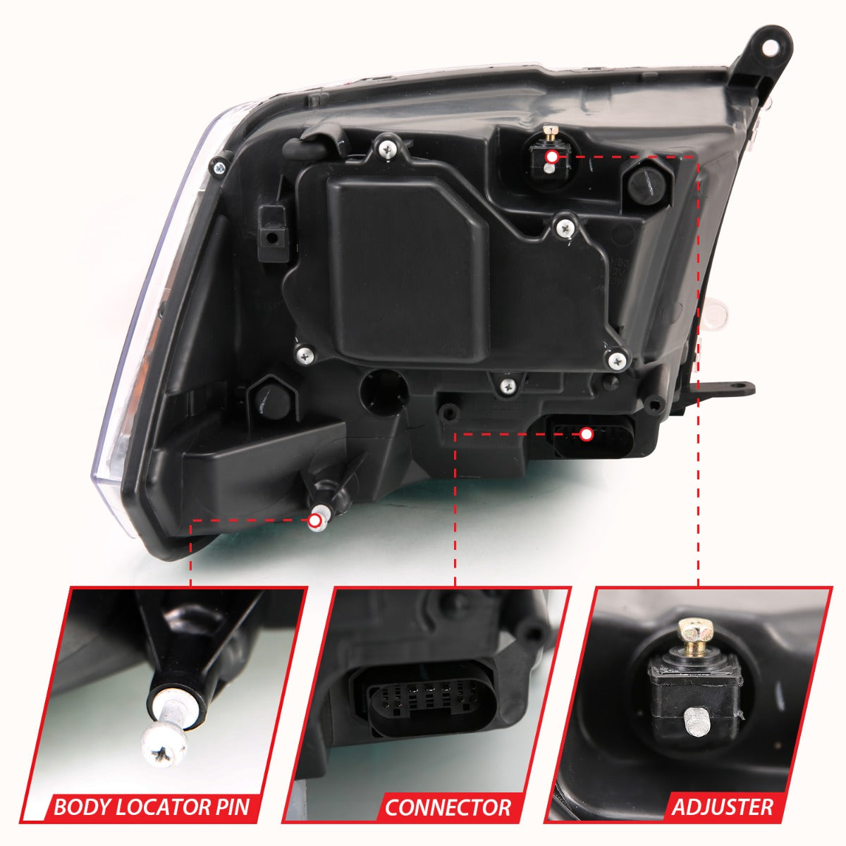 DODGE RAM 1500 09-18 /RAM 2500/3500 10-18 DUAL PROJECTOR SWITCHBACK HE