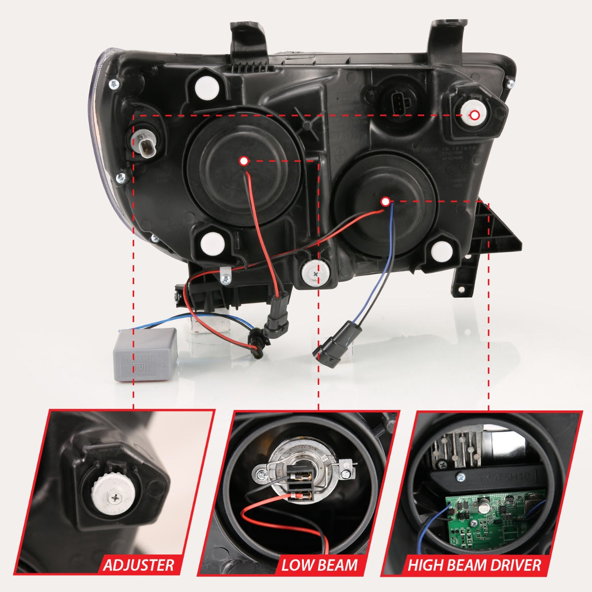 TOYOTA TUNDRA 07-13 / SEQUOIA 08-17 HALOGEN PROJECTOR PLANK