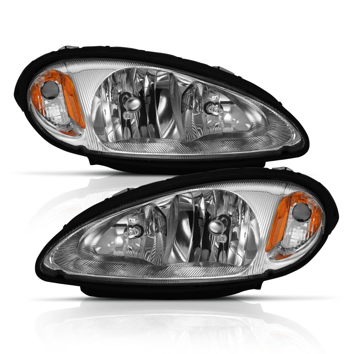 CHRYSLER PT CRUISER 01-05 CRYSTAL HEADLIGHTS CHROME (OE REPLACEMENT)