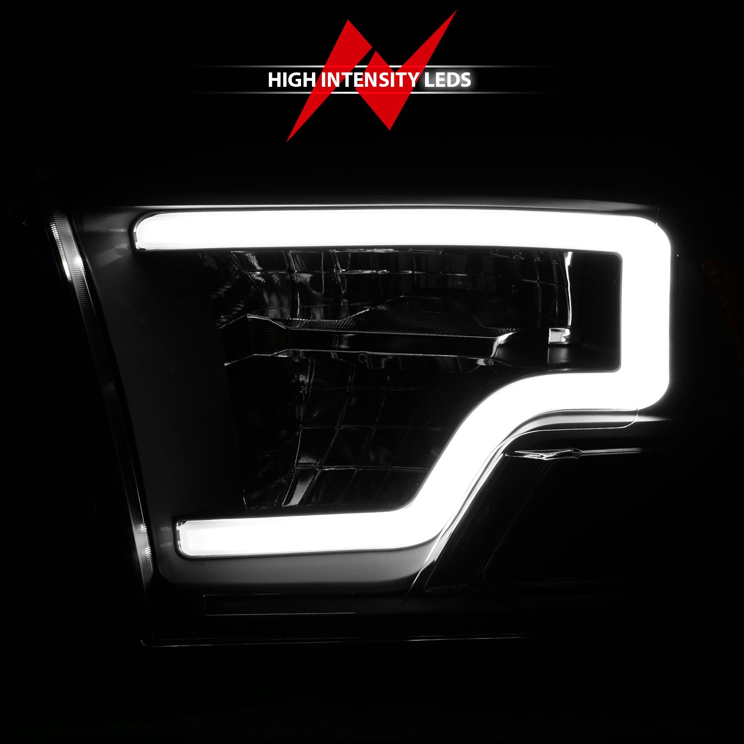 DODGE RAM 1500 09-18 / RAM 2500/3500 10-18 FULL LED CRYSTAL C BAR HEAD