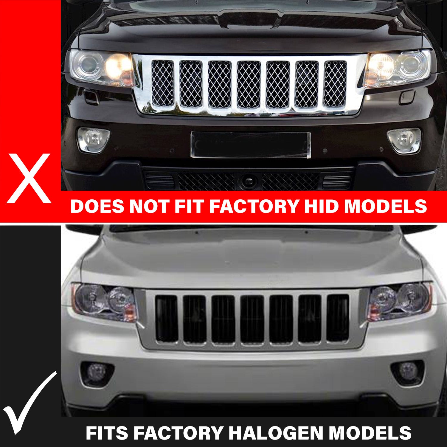 JEEP GRAND CHEROKEE 11-13 PROJECTOR SWITCHBACK PLANK STYLE HEADLIGHTS