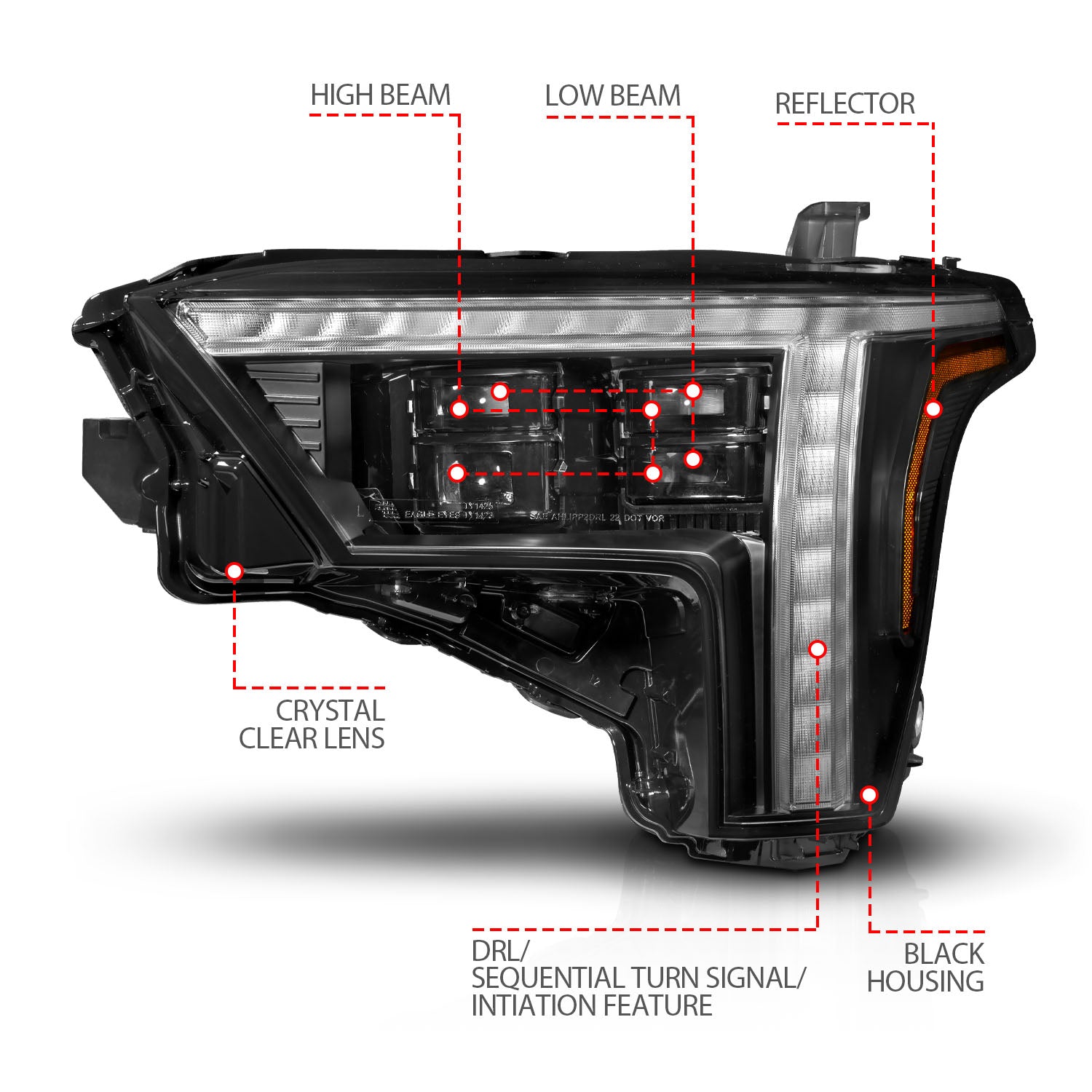 買い誠実 TUNDRA TOYOTA 22-25 HEADLIGHTS PROJECTOR LED FULL Z-SERIES フロアスタンド