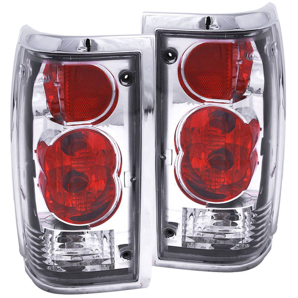 Anzo Black Altezza Style Tail Lights For 1986-1993 Mazda B2000/B2200/B2600 Pickup