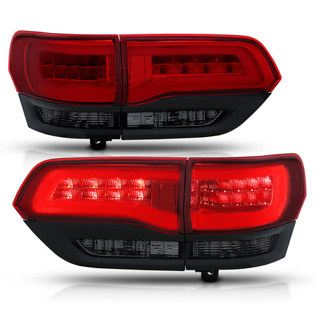 For Jeep Grand Cherokee 2011-21 Smoke LED Rear Reflector Turn Singal Tail Lights For Jeep Grand Cherokee 2011-21 Smoke LED Rear Reflector Turn Singal Tail Lights