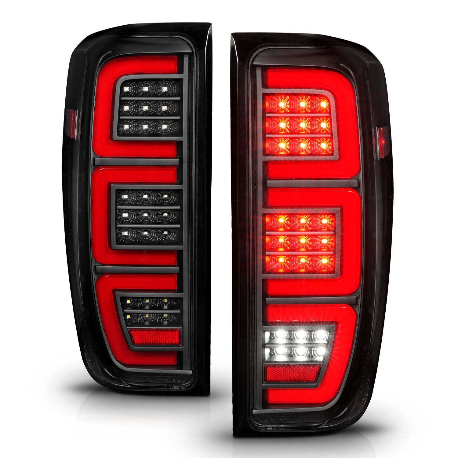 Slick Black LED Tail Lights – Fits 2014-2018 GMC Sierra 1500 2500HD 3500HD