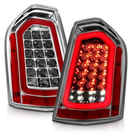 LED Tail Lights Chrome For Chrysler 300C 05-08 Sedan In Taillights - Foto 8